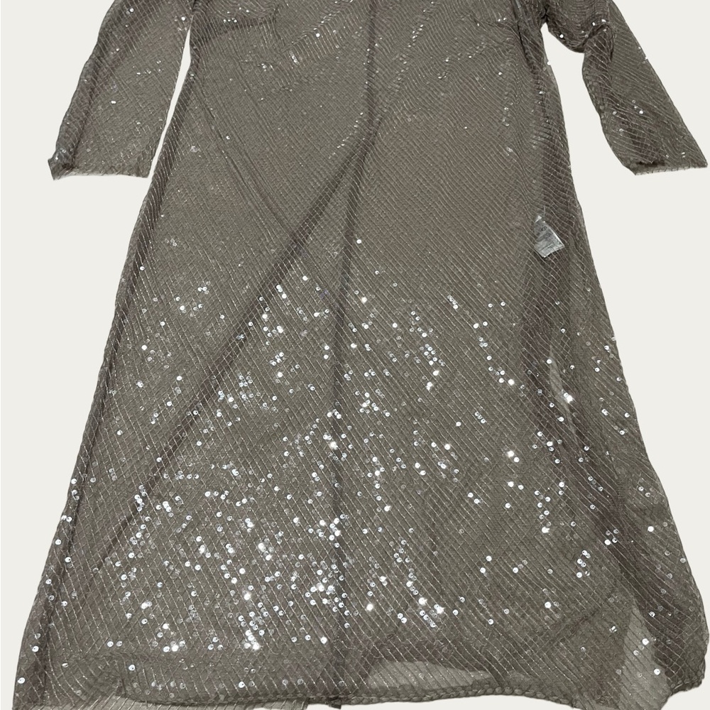 H&M Beige Sequin Dress